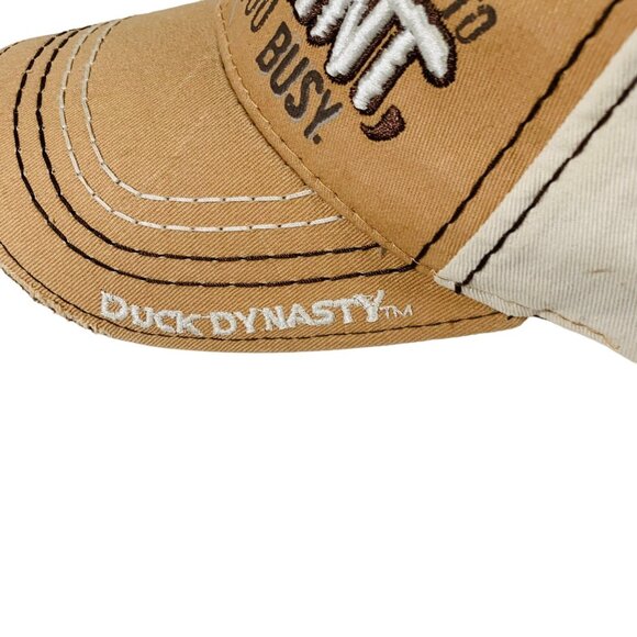 Duck Dynasty Ball Cap Hunting Distressed Hat Brown Adjustable Jase Robinson - Picture 8 of 15